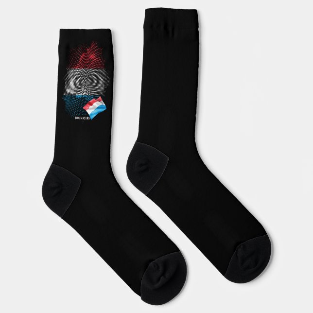 Luxemburg-Flagge Socken (Rechts)