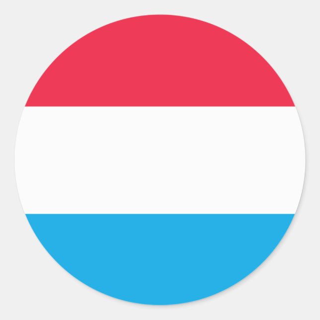 Luxemburg Flags Stickers (Vorderseite)