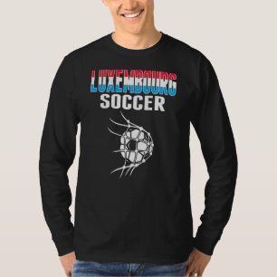 Luxemburg Fußball im Netz Luxemburgischer Fußball T-Shirt
