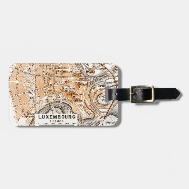 Luxemburg Gepäckanhänger (Vorderseite horizontal)