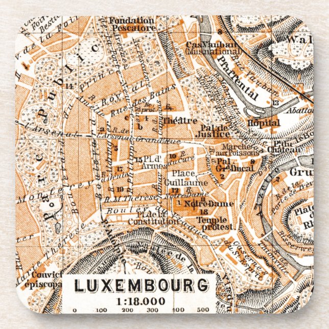 Luxemburg Getränkeuntersetzer (Vorderseite)