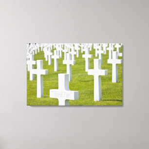Luxemburg, Hamm. Militärischer Friedhof der USA Leinwanddruck
