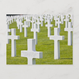 Luxemburg, Hamm. Militärischer Friedhof der USA Postkarte