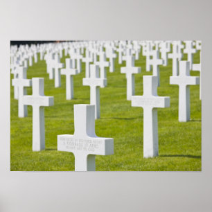 Luxemburg, Hamm. US-Militärfriedhof Poster