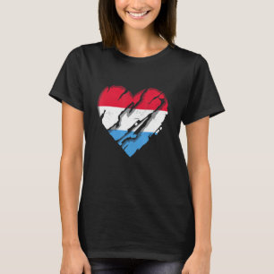 Luxemburg Herzstück Luxemburger Flagge Luxemburg P T-Shirt