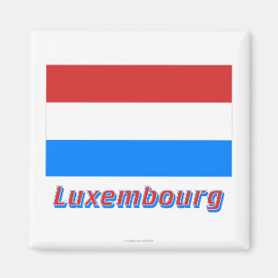 Luxemburg kennzeichnen mit Namen Magnet