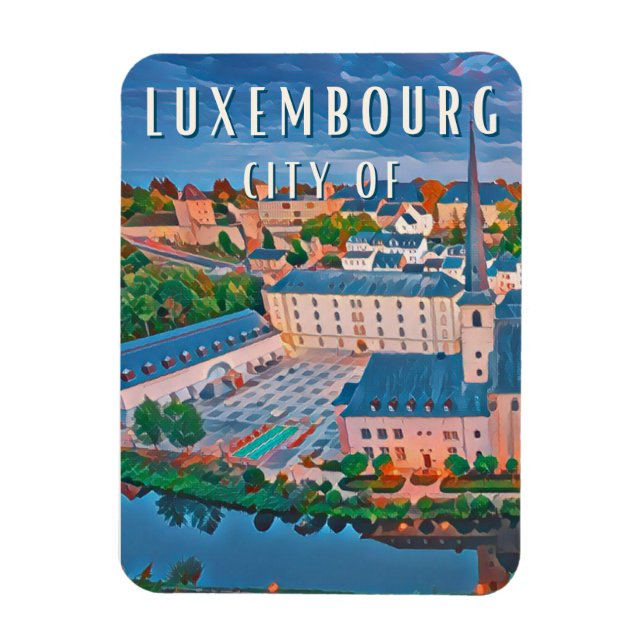 Luxemburg, kosmopolitische und mehrsprachige Stadt Magnet (Vertikal)