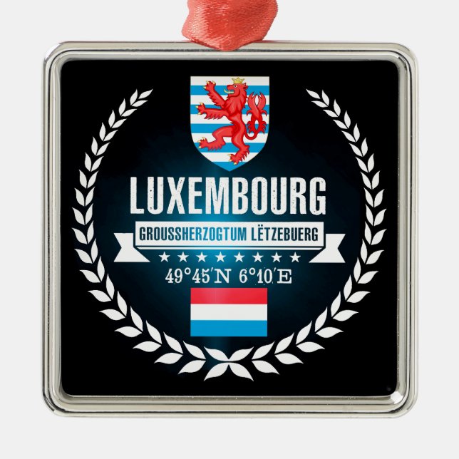 Luxemburg Ornament Aus Metall (Vorne)