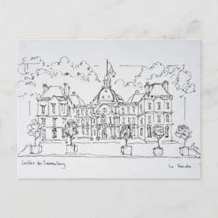 Luxemburg-Palast rue de Vaugirard, Paris Postkarte