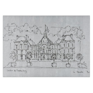 Luxemburg-Palast   rue de Vaugirard, Paris Schneidebrett