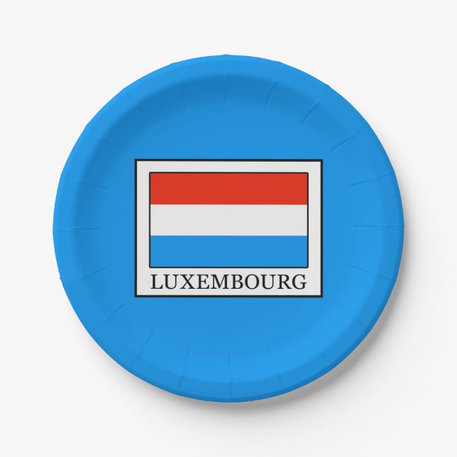 Luxemburg Pappteller (Vorderseite)