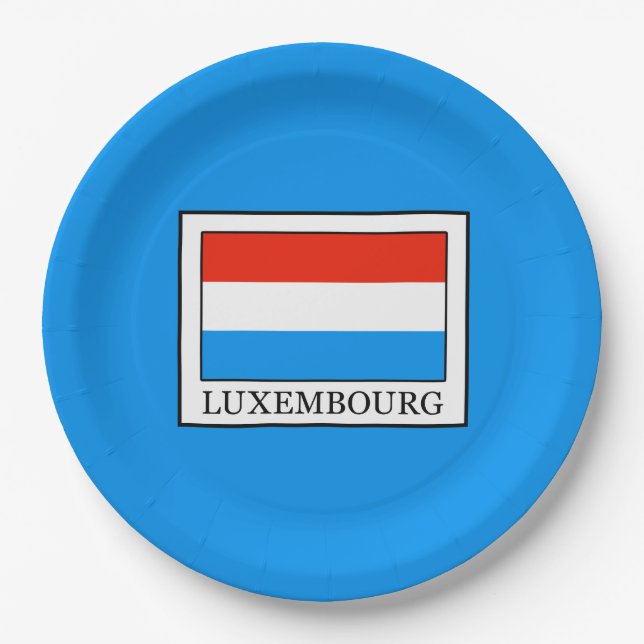 Luxemburg Pappteller (Vorderseite)