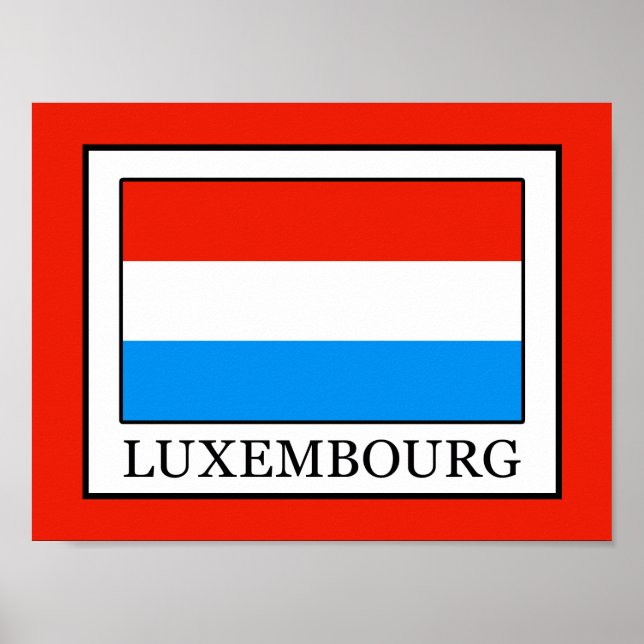Luxemburg Poster (Vorne)