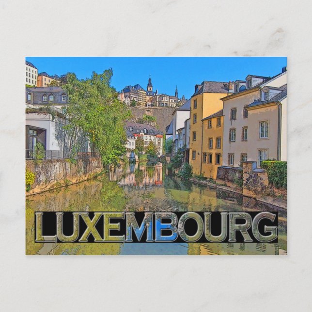 Luxemburg Postkarte (Vorderseite)