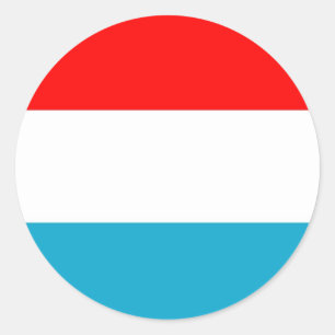 Luxemburg Runder Aufkleber
