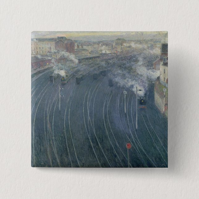 Luxemburg Station, Brüssel, 1903 Button (Vorderseite)