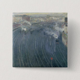 Luxemburg Station, Brüssel, 1903 Button