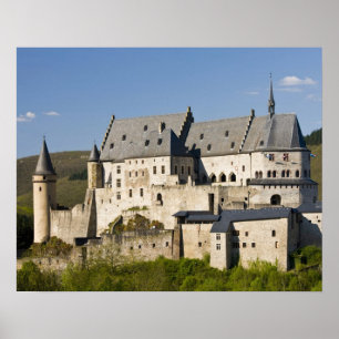 Luxemburg, Vianden. Vianden Schloss (b. 15. Poster