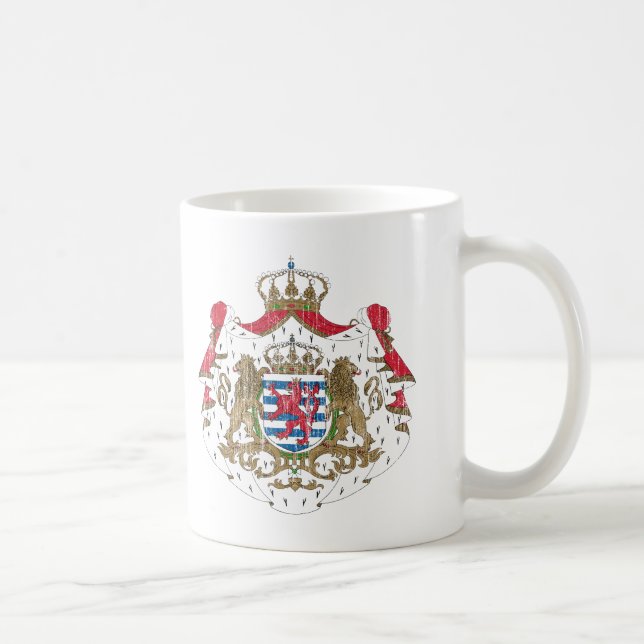Luxemburg-Wappen Kaffeetasse (Rechts)