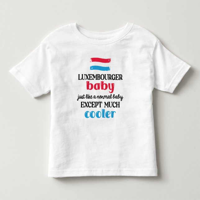 Luxemburger Baby, viel Cooler Niedlich Kleinkind T-shirt (Vorderseite)