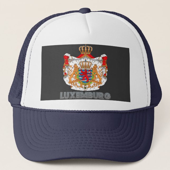 Luxemburger-Emblem Truckerkappe (Vorderseite)