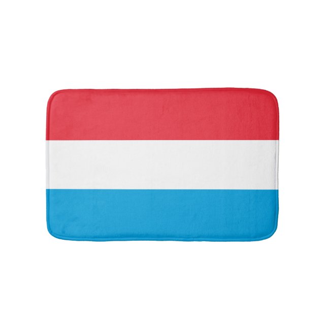 Luxemburger Flagge Badematte (Vorderseite)