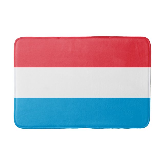 Luxemburger Flagge Badematte (Vorderseite)