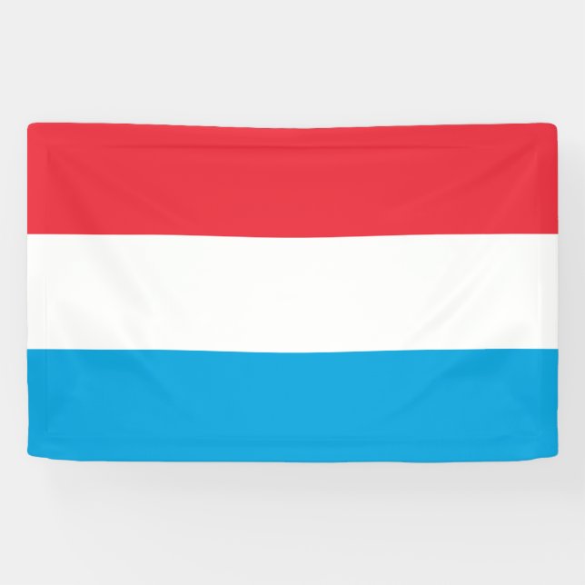 Luxemburger Flagge Banner (Horizontal)