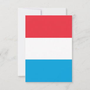 Luxemburger Flagge Dankeskarte