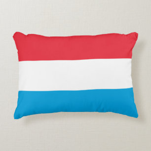 Luxemburger Flagge Dekokissen