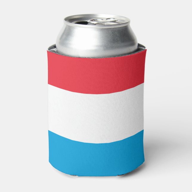 Luxemburger Flagge Dosenkühler (Kanne Vorderseite)
