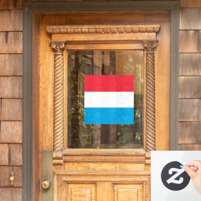 Luxemburger Flagge Fensteraufkleber (Haustür)