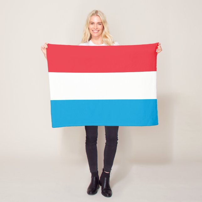 Luxemburger Flagge Fleecedecke (Beispiel)
