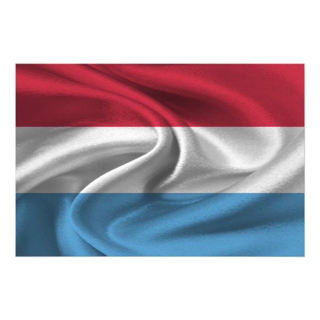 Luxemburger Flagge Fotodruck (Vorne)