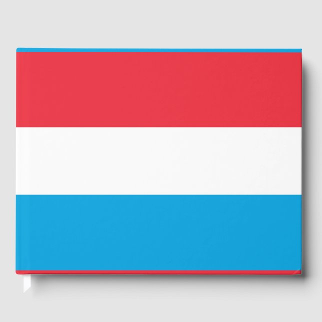 Luxemburger Flagge Gästebuch (Vorderseite)