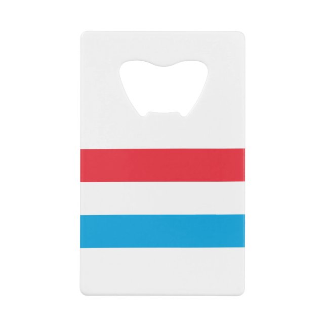 Luxemburger Flagge Geldbeutel Flaschenöffner (Vorderseite)