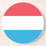 Luxemburger Flagge Getränkeuntersetzer<br><div class="desc">Patriotische Flagge von Luxemburg.</div>