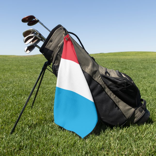 Luxemburger Flagge Golfhandtuch (Gras)