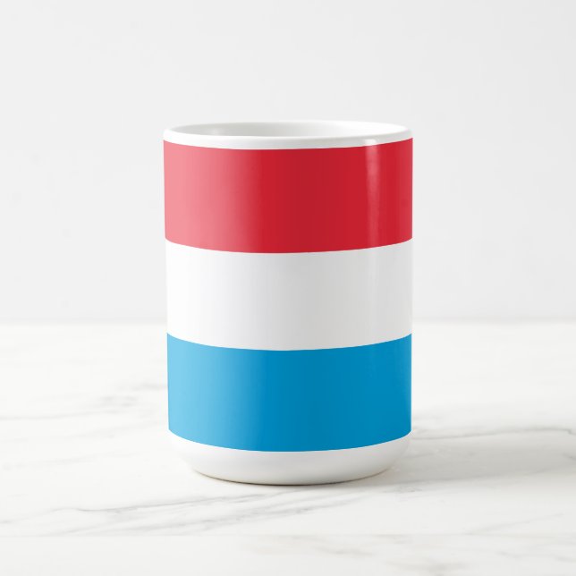 Luxemburger Flagge Kaffeetasse (Mittel)