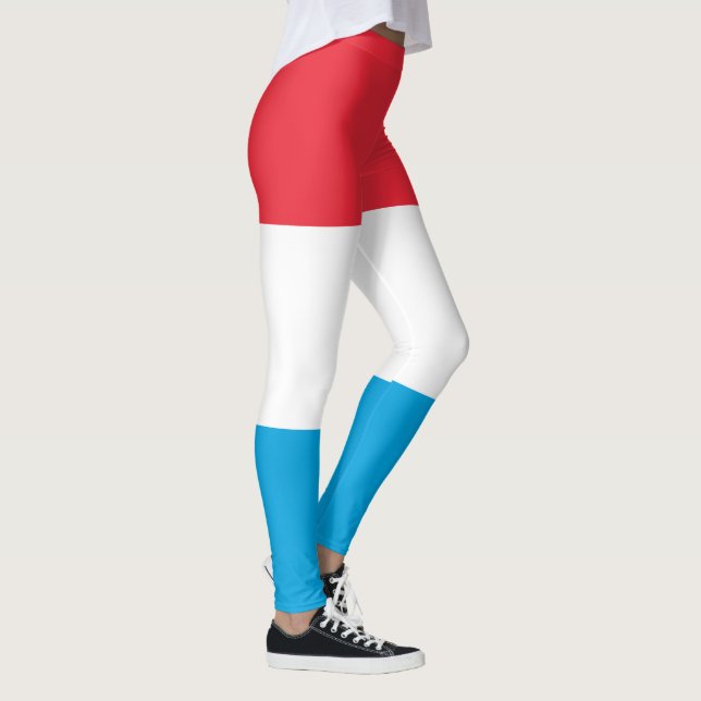 Luxemburger Flagge Leggings (Rechts)