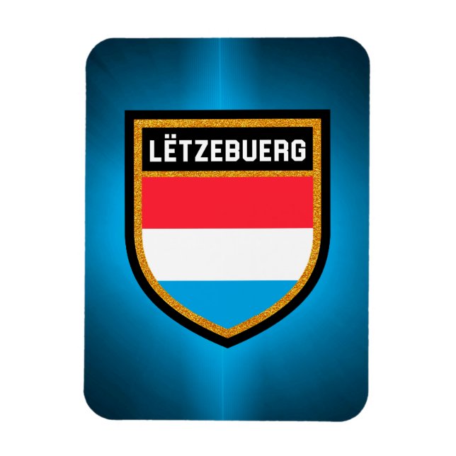 Luxemburger Flagge Magnet (Vertikal)