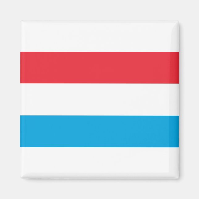 Luxemburger Flagge Magnet (Vorne)