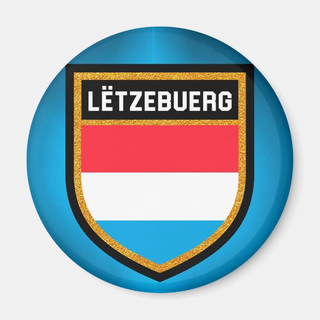 Luxemburger Flagge Magnet (Vorne)