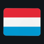 Luxemburger Flagge Magnet<br><div class="desc">Patriotische Flagge von Luxemburg.</div>