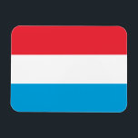 Luxemburger Flagge Magnet<br><div class="desc">Patriotische Flagge von Luxemburg.</div>