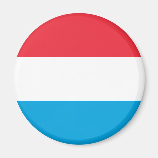 Luxemburger Flagge Magnet (Vorne)