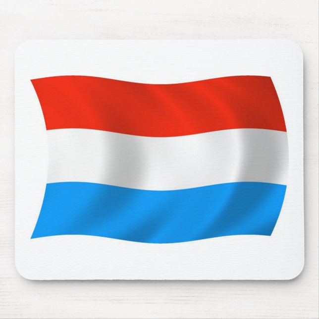 Luxemburger Flagge Mousepad (Vorne)