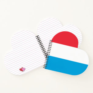 Luxemburger Flagge Notizbuch