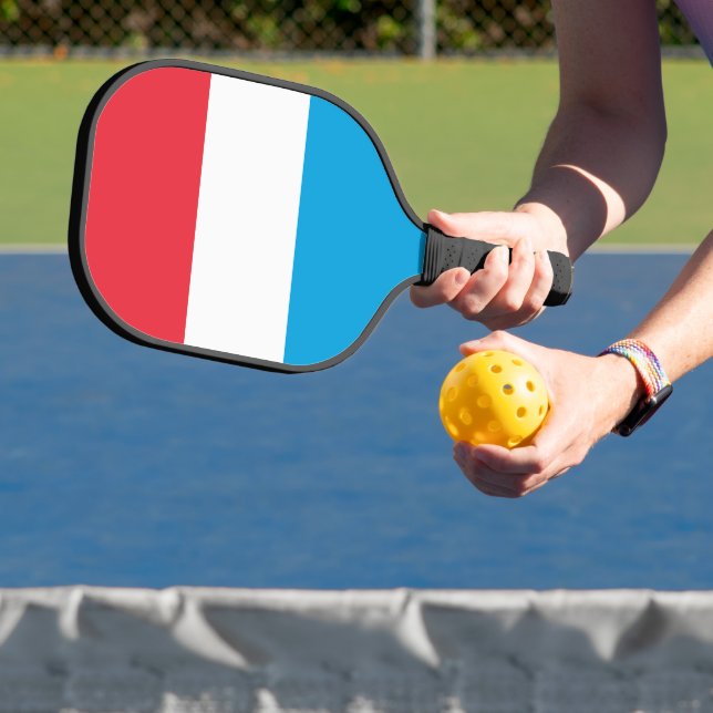 Luxemburger Flagge Pickleball Schläger (InSitu)