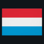 Luxemburger Flagge Poster<br><div class="desc">Patriotische Flagge von Luxemburg.</div>